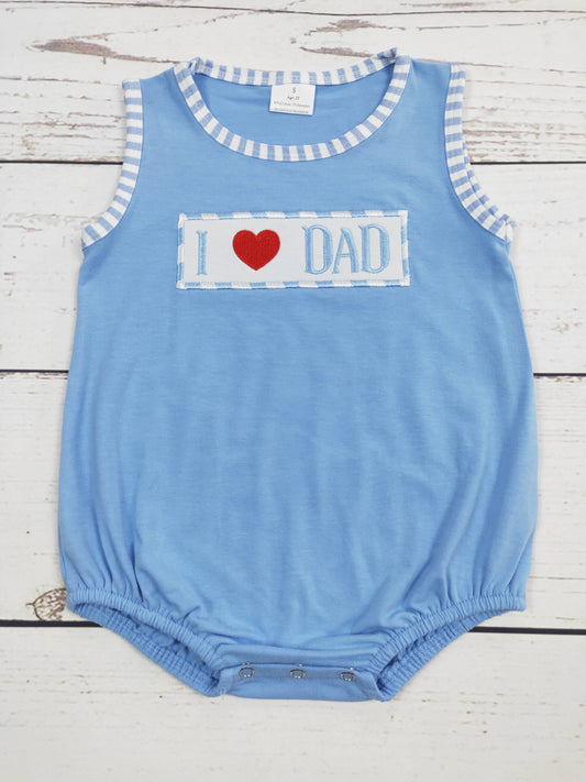 I Love DAD Boys Romper