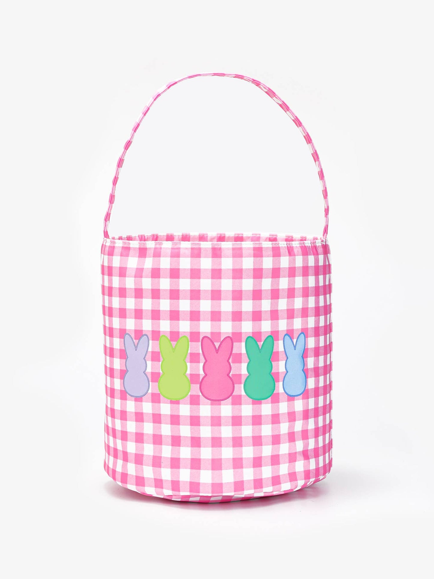 Baby Kids Easter Baskets: Pink Checked