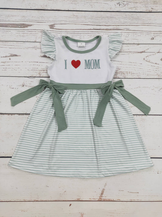 I Love MOM Girl Dress