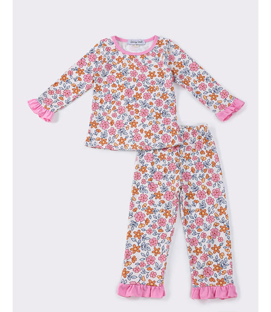 Pink Floral Girls Set