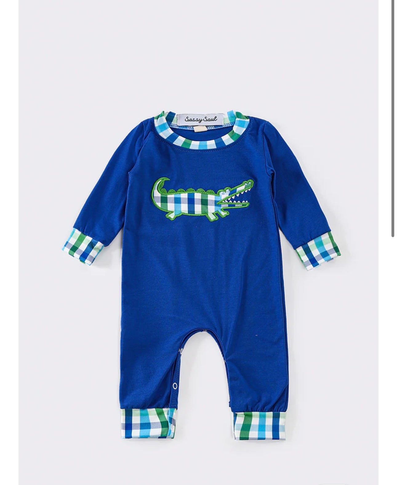 Boy Alligator Romper