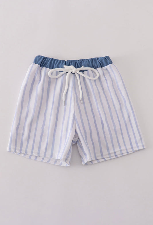 Boy Blue stripe swim trunks