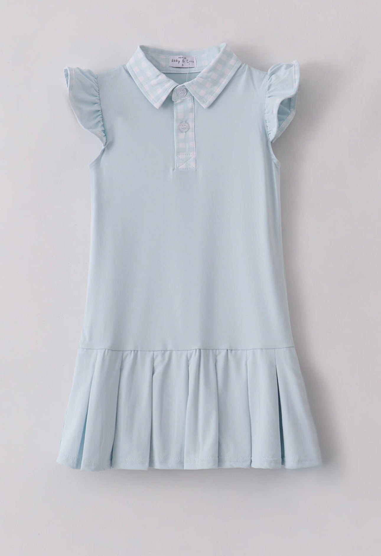 Blue active ruffle dress set