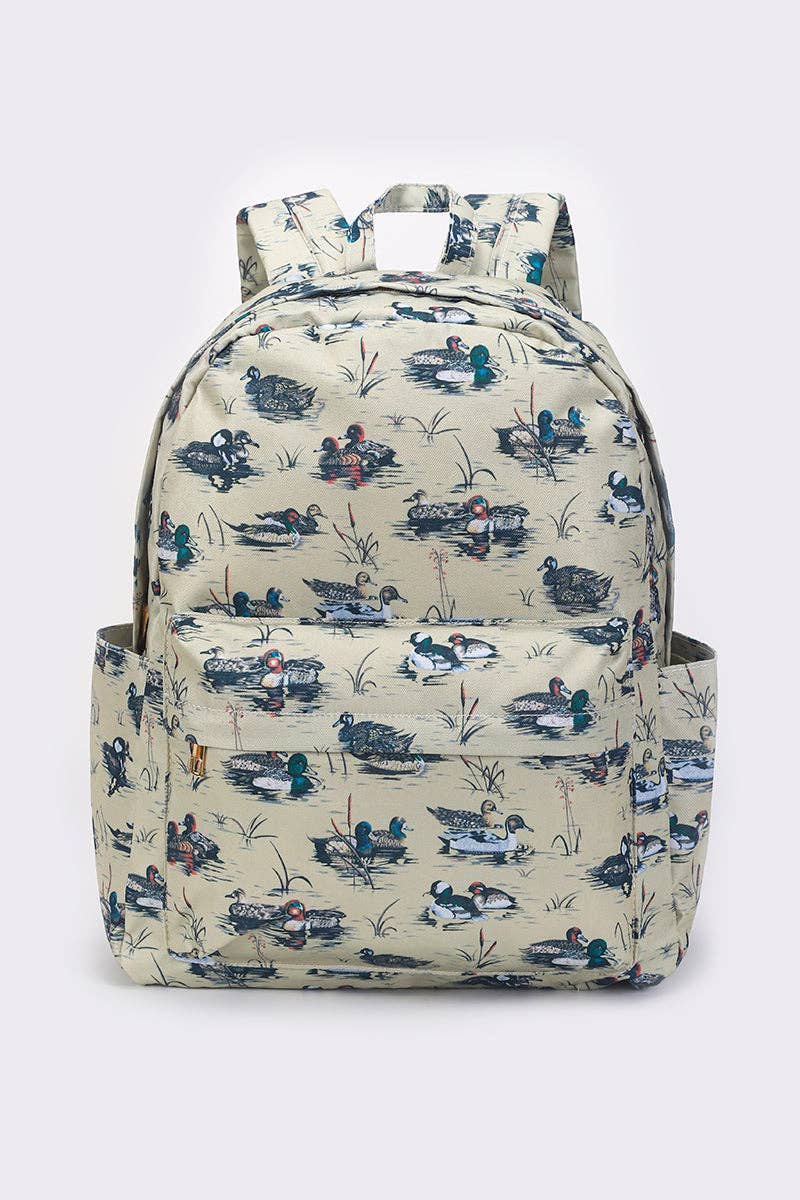 Duck Printed Backpack